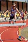 Mens 3000 metres steeplechase, 2024 NE Masters Track and Field Champs., Monkton Stadium, Jarrow.  Photo: David T. Hewitson/Sports for All Pics